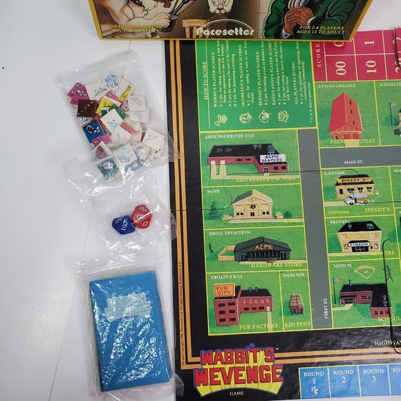 Wabbit Wampage/Wabbit's Wevenge - Pacesetter Games Board Games 1986 - Picture 15 of 16